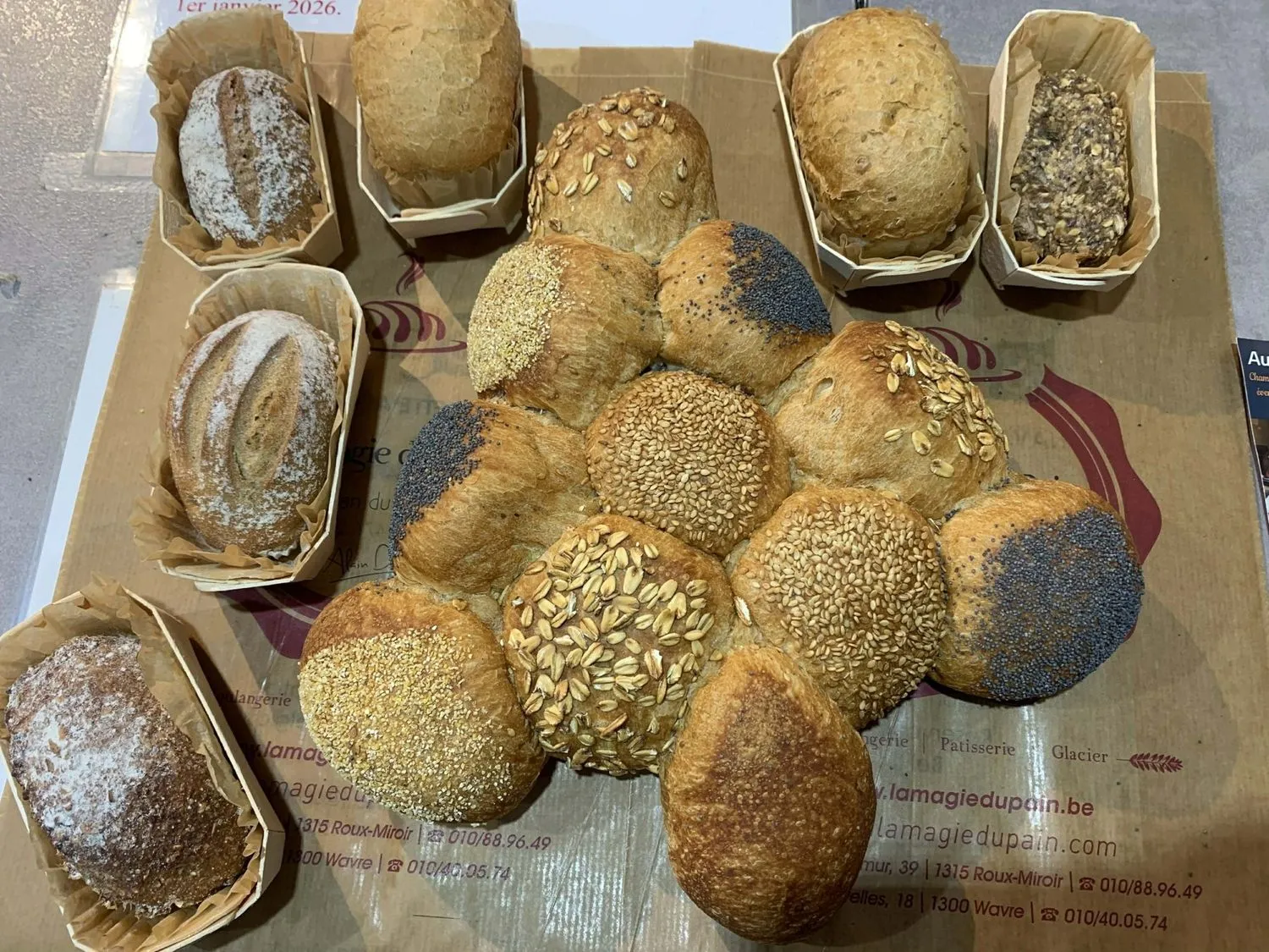 Pistolets en zadenbroodjes